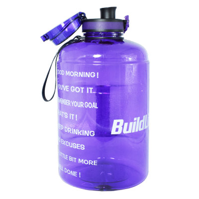 BuildLife 1.3L 2.2L 3.78L Water Bottle With Locking Flip-Flop Lid Outdoor Gym Fitness Sports BPA Free Large Capacity Jug
