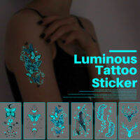 Luminous Tattoo สติกเกอร์เซ็กซี่น่ารักสีสันสดใสกันน้ำติดทนนาน 1-2 สัปดาห์