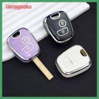 LIANGYAOKU เคส Kunci Remote Mobil ป้องกันกุญแจที่ใส่อุปกรณ์ป้องกันฝาครอบเคสกุญแจ TPU แฟชั่นปลอกหุ้มรถยนต์สำหรับ C4 C1ของ Citroen 106 107 206 207 306 307อุปกรณ์เสริมรถยนต์