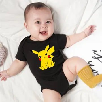 Pokemon Pikachu Baby Children Autumn Winter Warm Jumpsuit Cartoon