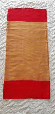 ⭐⭐⭐⭐⭐MalaiLove ผ้าถุงตีนแดง ผ้าซิ่นฝ้ายทอลายตีนแดงขนาด176x113 ซม. หัวท้ายทอเป็นผืนเดียวกัน เย็บถุงพร้อมนุ่งใส่ได้ถึงเอว 45 นิ้ว