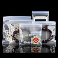 100Pcslot EVA Anti-oxidation Plastic Zip Lock Jewelry Package Bag Reusable Jade Necklace Bracelet Waterproof Storage Bag