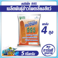 ข้าวโพดเลี้ยงสัตว์ ลูกผสมเดี่ยว ตราแปซิฟิค 995 (ยกลัง 5กก. x 4 ถุง) 3.5 หุน ข้าวโพด เมล็ดพืช