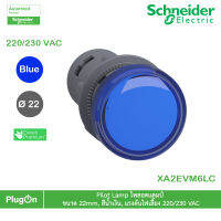 XA2EVM6LC - Schneider Electric - Pilot Lamp ไพลอตแลมป์ ,ขนาด 22mm, สีน้ำเงิน, แรงดันไฟเลี้ยง 220/230 VAC  สั่งซื้อได้ร้าน PlugOn