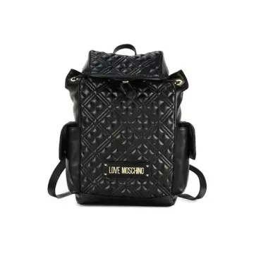 Buy MOSCHINO Couture Mini Backpack In Quilted Nylon With Studs Logo Black  B7614 2023 Online