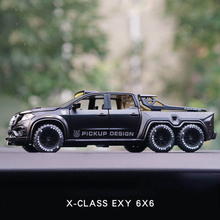 จำลองล้อแม็กรถยนต์-modle-xclass-exy-6x6รถกระบะ128โลหะรถของเล่นแสงเสียงดึงกลับของเล่นรุ่นสำหรับเด็กผู้ชายแสงของเล่น