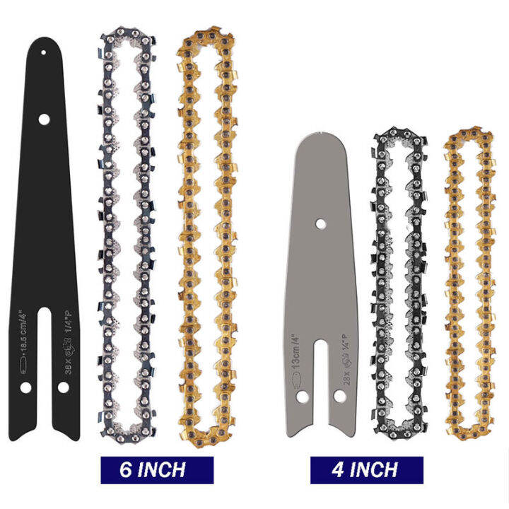 4 / 6 Inch Chains Mini Chainsaw Chains,Multifunction Mini Electric
