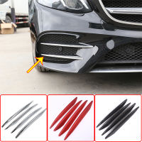 For Benz E Class AMG E43 E63 W213 2016-2020 Car Accessories Front Fog Lamp Lights Decoration Strips Trim Cover Sticker