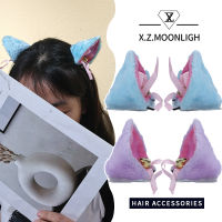 【 X.z.moonligh】กิ๊ฟหนีบผมหูแมวสัตว์ยัดนุ่นหลากหลายรูปแบบคอสเพลย์ผมการ์ตูนกิ๊ฟหนีบผมเครื่องประดับผมชุดงานปาร์ตี้