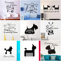 29 Styles Grooming Salon Dog Vinyl Wall Stickers Wallpaper Home Decor Mural Removable Wall Sticker Gift