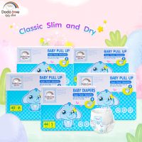 SS: babykids Classic Slim and Dry ผ้าอ้อมกางเกง บางเบา ใส่บาย (แพ็คเดี่ยว) Size S/M/L/XL/XXL DODOLOVE