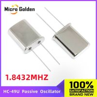 (5 ชิ้น) 1.8432M 1.8432MHZ Passive Crystal Oscillator HC-49U 2Pin Quartz Crystal Resonator 49U DIP2 Through Hole