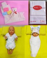 ผ้าอ้อมเด็กแรกเกิด ยี่ห้อ Ness ผ้าอ้อมผ้าสาลูเนื้อEnfant Cotton 100% ผ้าขาวล้วนกุ้นขอบสี ไซด์ 27x27นิ้้ว ผ้าเนื้อละเอียดทอสองชั้น ซับน้ำได้ดีเยี่ยม ไม่ระคายเคืองผิวบอกบางแพ้ง่าย กางเกงผ้าอ้อมเด็ก ผ้าห่อตัวเด็ก ผ้าเช็ดตัวเด็ก ผ้าอ้อมแบบซักได้