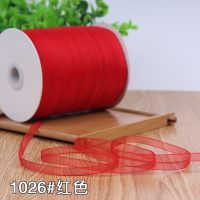 ❆♣ High quality 6mm Red color Organza Chiffon Ribbon DIY Handmade Wedding Party Christmas Gift Decoration Supplies (10 meters/lot)