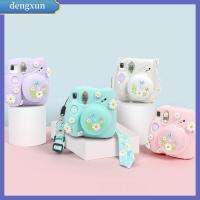 DENGXUN ฝาครอบป้องกันเดซี่สีสันอ่อนเลนส์ฝาปิดเลนส์กล้องอินสแตนท์