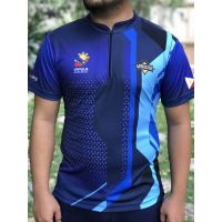 SHOOTER POLO Summer WITH ZIP TACTICAL BLUE FULL SUBLIMATION Armscor