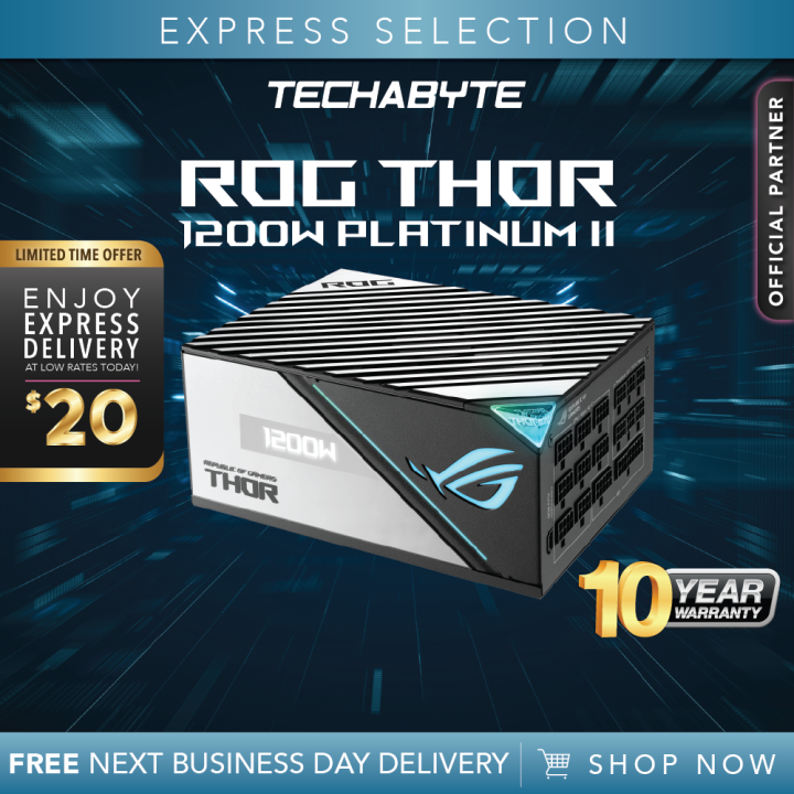 ASUS ROG Thor 1200W Platinum II Power Supply Unit | Lazada Singapore