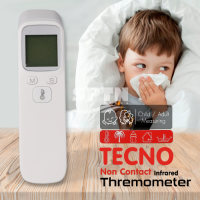 เครื่องวัดอุณหภูมิ ปรอทวัดไข้ Thermometer อินฟราเรด เครื่องวัดอุณหภูมิ หน้าผาก แบบไม่สัมผัส โมเดลใหม่ TECNO NON CONTACT INFRARED THERMOMETER