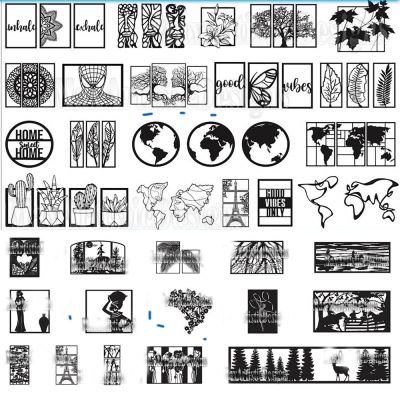 213 Wildlife Forest Scene Vector Pattern Drawings for CNC Laser Plasma Metal Wood Art Cutting Files