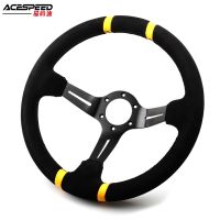 Universal 14inch 350mm Steering Wheel Suede JDM Drift Sim Racing Steering Wheel Pc Game