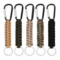 Outdoor Carabiner Key Chain Hanging Eagle Mouth Carabiner Seven Core Umbrella Rope Woven Key Ring Hook