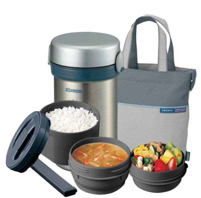 Kotak makan baja anti karat termal Zojirushi BENTO 840ml SLNC09