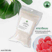 คาราจีแนน Carrageenan (Kappa)ใช้สำหรับเพิ่มความหนืดในเครื่องดื่ม เช่น นม เต้าหู้นม นมถั่วเหลือง นมช็อคโกแลต เยลลี่ ไอศกรีม (ลดการละลาย) ไส้กรอก เนื้อ อาหารสัต