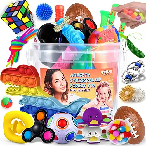 BONNY BOOM Fidget Toys Pack , 35pcs Sensory Toys Set for Kids Adults ...