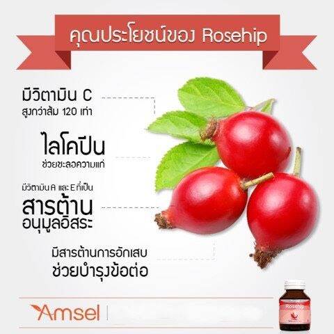 lotใหม่-พร้อมส่ง-มีitemให้เลือก-amsel-rosehip-extract-500-mg-แอมเซล-โรสฮิป-30-แคปซูล-สารสกัดจากกุหลาบป่า