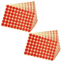 30PCS 19mm Circles Round Code Stickers Self Adhesive Sticky Labels Red