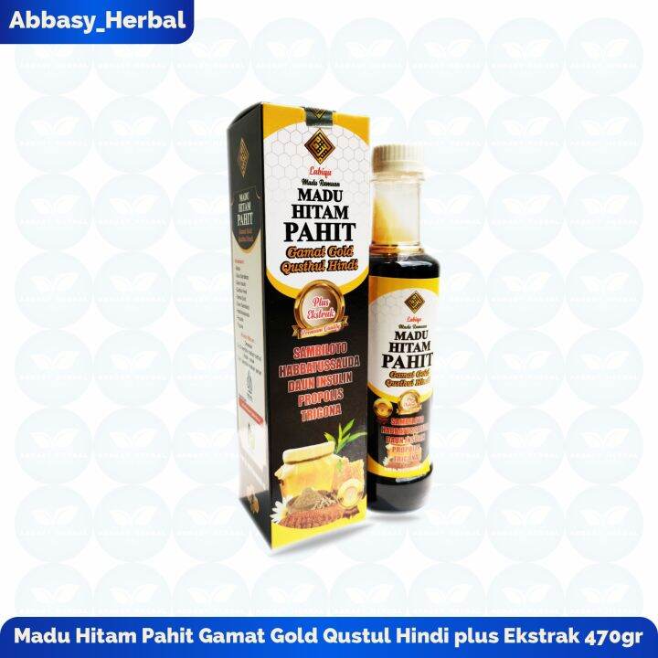 Abbasy Herbal Madu Hitam Pahit Gamat Gold Qusthul Hindi Plus Ekstract