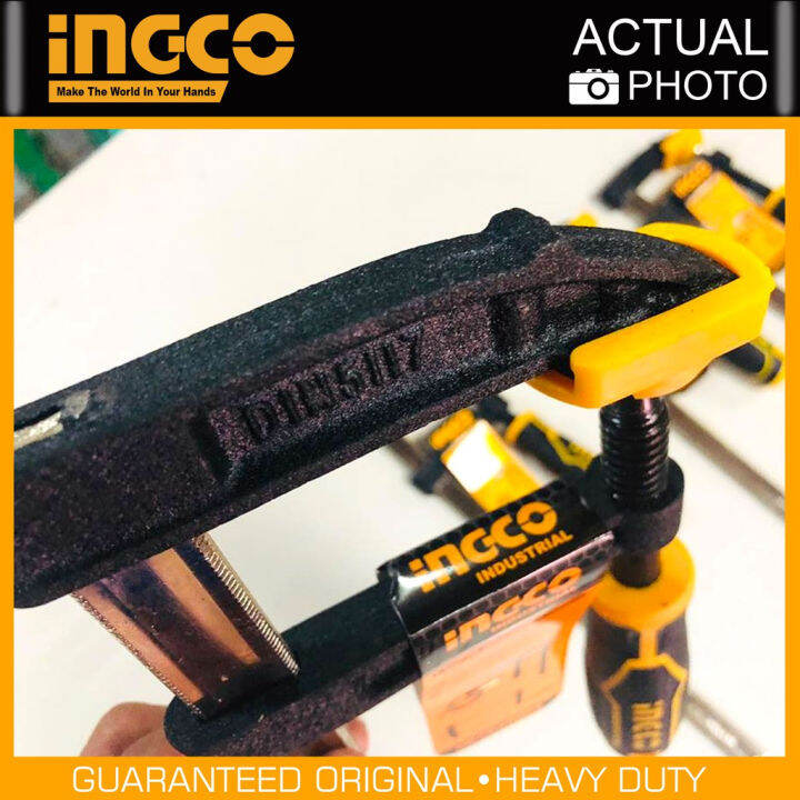 ingco-ปากกาจับชิ้นงาน-f-clamp-50-x-250-มม-รหัส-150-hfc020501-200-hfc020502-250-hfc020503-300-hfc020802