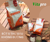 Bột ngũ cốc 5 thứ đậu không đường Vitapro thumbnail