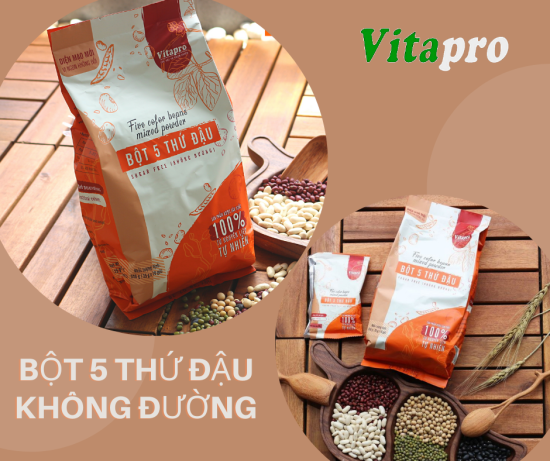 Hcmbột ngũ cốc 5 thứ đậu không đường vitapro - ảnh sản phẩm 5