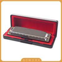 Universal 10 Holes 20 Tone C-Key Harmonicas Silver Blues Jazz Rock Folk Music Musical Instrument Diatonic Student Harp W/ Case