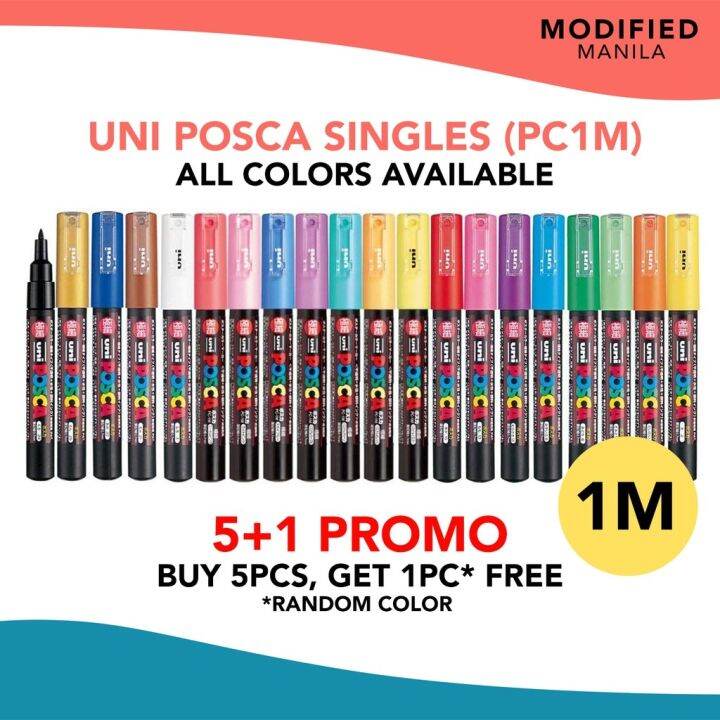 [1M] Uni Posca Paint Marker PC-1M Extra Fine Point (Per Piece) School ...