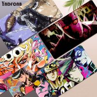 Jojo Bizarre Adventure Mouse Pad แผ่นรองเมาส์เกมมิ่งขนาดใหญ่ XL ขนาดขอบล็อคสำหรับ Tanks Games World CS GO Zelda