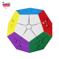 จินตนาการ Qiyi 2x 2ลูกบาศก์มายากล Dodecahedron รูบิคเรียบของเล่นใช้การบีบอัดสำหรับ Kado Ulang Tahun【cod】