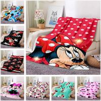 Cartoon Disney Mickey Minnie Flannel Blanket Background Sofa Office Nap Air Conditioning Soft Customizable 8
