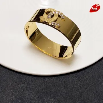 C into C with Diamond Beautiful Design Rose Gold Bracelet for Women    Soni Fashion