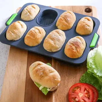 4 Grids Food Grade Baguettes Baking Tray Silicone Anti-scalding