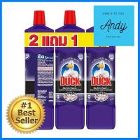 น้ำยาทำความสะอาดห้องน้ำ เป็ด ม่วง 900 มล. แพ็ก2แถม1BATHROOM CLEANER DUCK 900ML PURPLE 2FREE1 **คุณภาพดี**