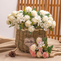 Artificial Silk Mini Hydrangea Bulk Peony Flowers Wedding Decoration Bouquet Decor Plastic Flower Arrangements Table Centerpieces