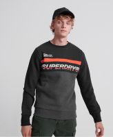 SUPERDRY WORLDWIDE PANEL CREW - เสื้อสเวตเตอร์แขนยาว สำหรับผู้ชาย