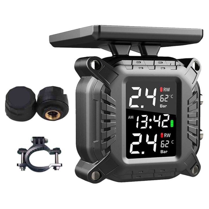 wireless-motorcycle-tpms-tire-pressure-monitoring-system-solar-external-sensor-temperature-monitor-water-proof