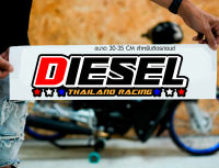 สติ๊กเกอร์ Sticker DIESEL THAILAND RACING สำหรับติดรถยนต์ ติดท้ายรถยนต์ แนวๆๆ โดนๆ 30-35 CM