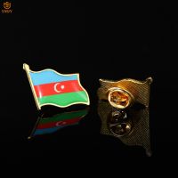 Azerbaijan Patriot Flag Pin European Euro banner Denim Suit/Tie Lapel Enamel Pin Badge Jewelry Gift