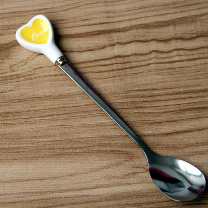 6-types-love-hearts-ceramic-handle-stainless-steel-coffee-spoon-with-long-handle-ice-cream-dessert-tea-spoon-kitchen-tableware-serving-utensils