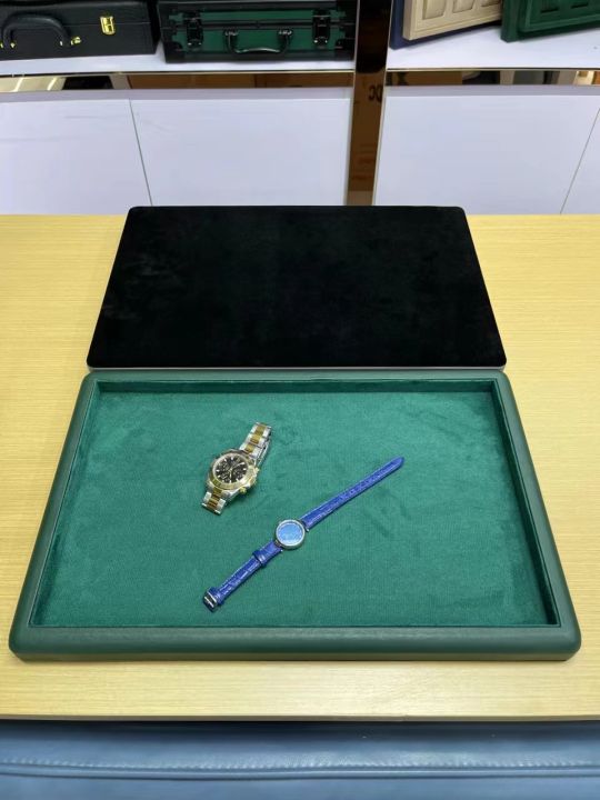 พร้อมส่ง-ถาดนาฬิกา-กล่องนาฬิกา-ถาดพระ-ถาดโชว์พระ-ถาดโชว์เครื่องประดับ-ถาดวางเครื่องประดับ-watch-box-leather-tray-watch-and-jewelry