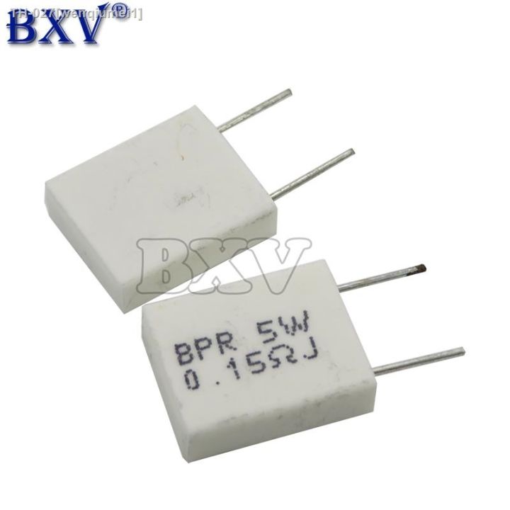10pcs-bpr56-5w-0-001-0-1-0-15-0-22-0-25-0-33-0-5-ohm-non-inductive-ceramic-cement-resistor-0-1r-0-15r-0-22r-0-25r-0-33r-0-5r